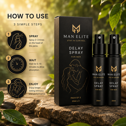 Man Elite Control Spray (BUY 1 GET 1 FREE) | 30 DAYS MONEY BACK GURANTEE