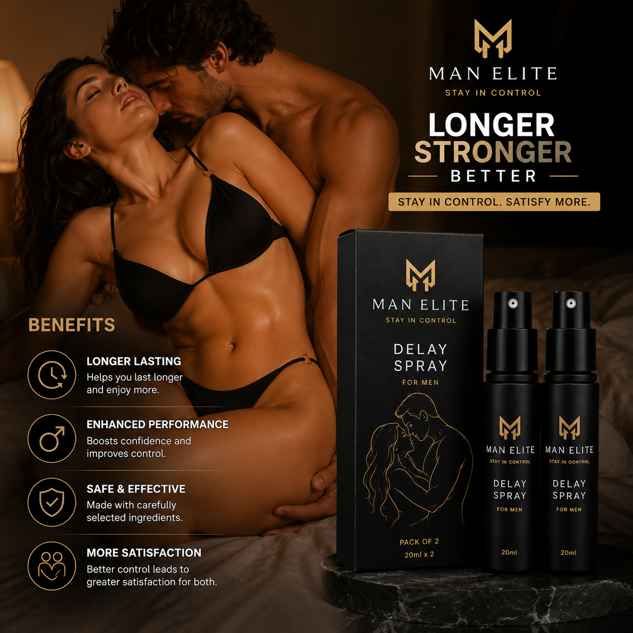 Man Elite Control Spray (BUY 1 GET 1 FREE) | 30 DAYS MONEY BACK GURANTEE
