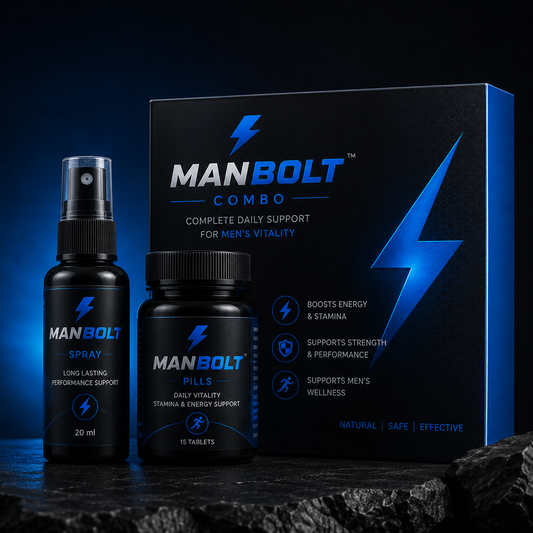 ManBolt Pills + Spray Combo | 30 DAYS  MONEY BACK GURANTEE