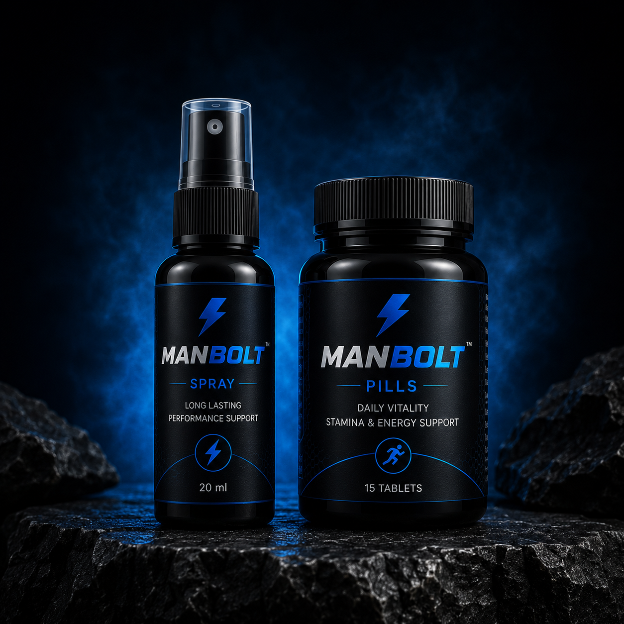 ManBolt Pills + Spray Combo | 30 DAYS  MONEY BACK GURANTEE