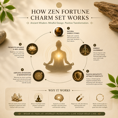 Zen Fortune Charm Set Bracelet + Neck Band | 30 DAYS MONEY BACK GURANTEE